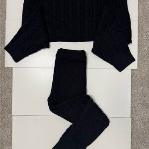 Fashion Nova Black Knitwear Set